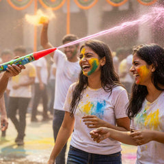 Long Range Holi Pichkari – Lightweight Water Gun for Kids Fun