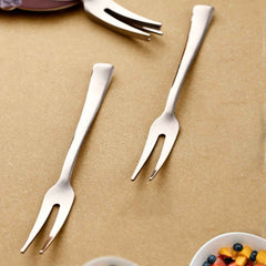 Stainless Steel Fruit Fork Set – Durable & Elegant 6 Pieces