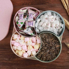 Divided Snack Box – Rotating Dry Fruit Platter | Lunchie Bunchie