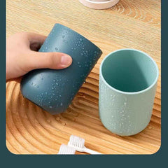 Wall Mount Toothbrush Holder – 2 Cups, Self-Adhesive | BrushedUp