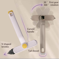 360° Rotating Floor Cleaning Brush – Hard Bristles for Deep Cleaning