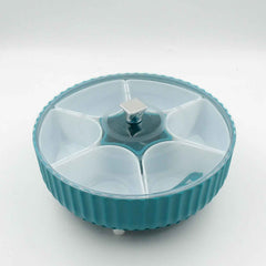 Revolving Dry Fruit Box – 7-Compartment Snack & Spice Organizer | Tidy Table