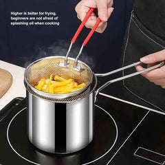 Deep Frying Pot – Stainless Steel with Strainer Basket | FirePot