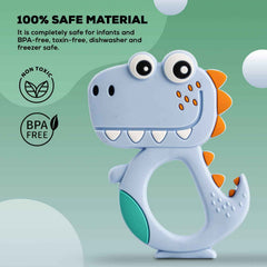 Dinosaur Baby Teether – Soft BPA-Free Silicone | Babyova