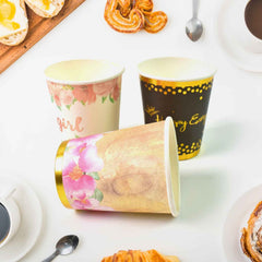 Disposable Paper Cups – Mixed Colour 3 Pcs Set | hydrozilla
