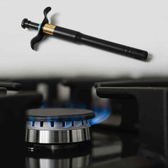 CookAura black stainless steel Gas Lighter for Stove, sleek design.