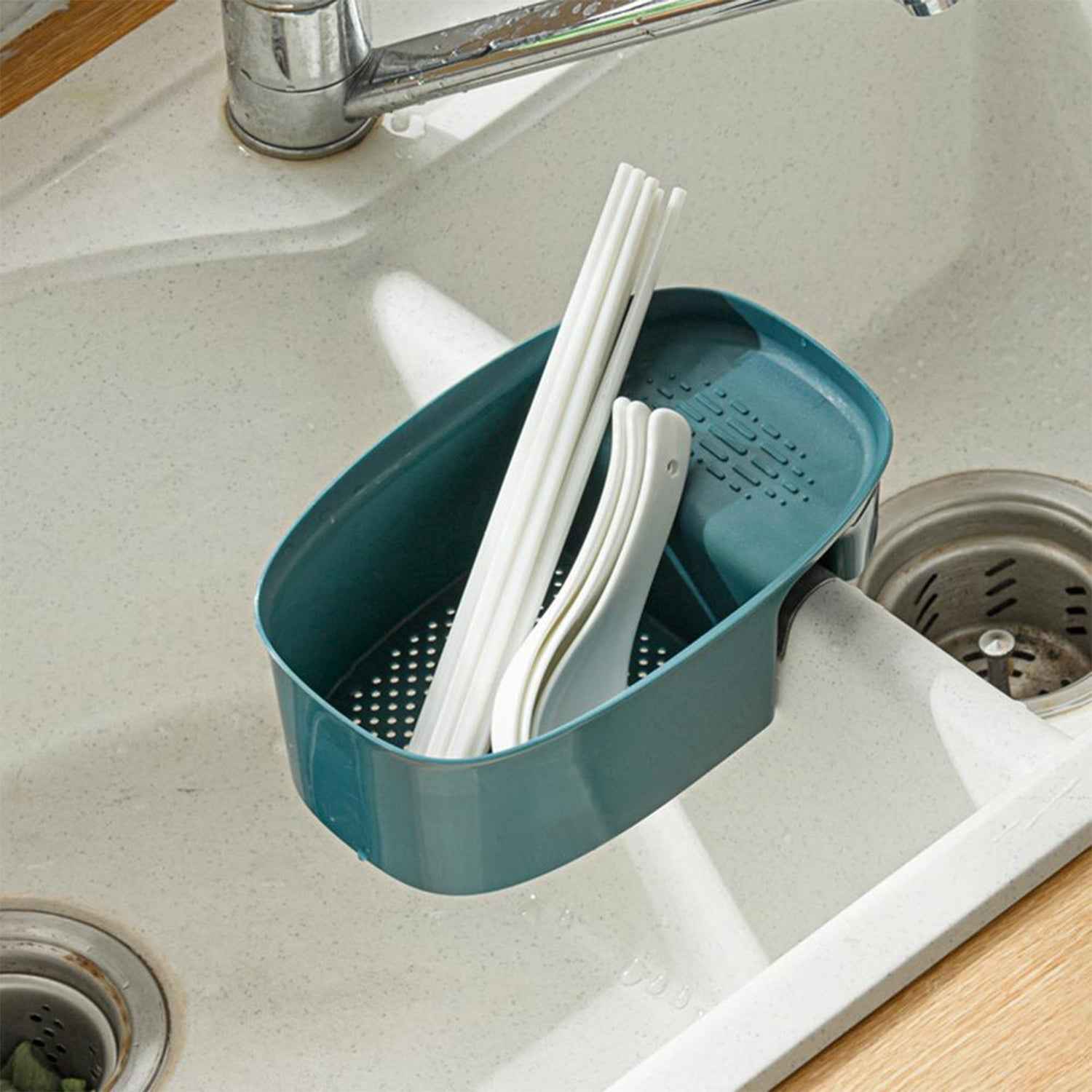 Kitchen Dish Drainer – Space-Saving Sink Basket | Quickslice