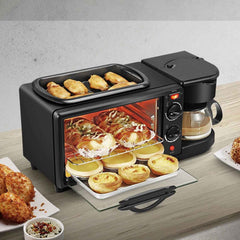 3-in-1 Breakfast Maker – Toaster Oven, Grill & Coffee | Indo Glow
