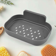 Wall-Mounted Soap Dish – Self-Adhesive Plastic Holder | Mist & Relax