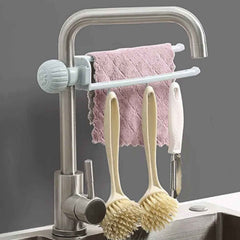 Sink Faucet Towel Holder – Adjustable Space-Saving Organizer