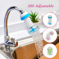 Adjustable Kitchen Sink Tap Water Filter – Splash Guard & Rotating Sprayer