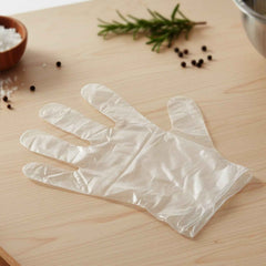 Disposable Plastic Gloves – 100 Pack for Food Safety & Cleaning