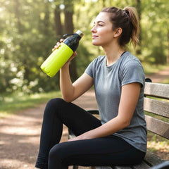 Leakproof Water Bottle 1700ML – Large Capacity with Carry Strap