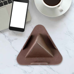 Pyramid Brown Mobile Stand – Adjustable 3-Angle Phone Holder