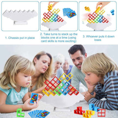 Tower Balance Game – 16 Pcs Skill Builder | Boardoria
