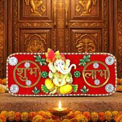 Shubh Labh Door Hanging – Traditional Ganesha Decor for Diwali