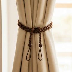 Decorative Curtain Tieback – Elegant Floral Beaded Rope