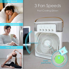 Portable Air Cooler Fan Ð Personal Cooling with 7-Color Light