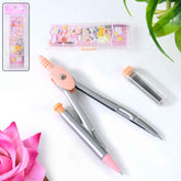 Precision Geometry Compass Set – 4-in-1 with Case & Leads