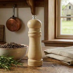 Wooden Manual Pepper Grinder – Adjustable Coarseness for Fresh Spice