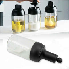 Heat-Resistant Glass Seasoning Jar – Spoon & Lid | Indo Glow