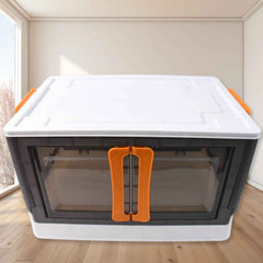 Plastic Folding Wardrobe Organizer – Space-Saving Storage with Wheels