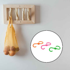 S Shape Plastic Hooks – Heavy Duty Hanging | FreshAura Homeware