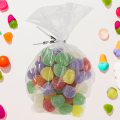 High-quality clear food packaging bags showcasing cupcakes clearly