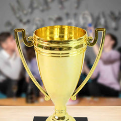 Golden Birthday Trophy – Premium Plastic Award with Base