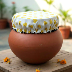 Cotton Matka Cover – Elasticated, Dust & Insect Protection