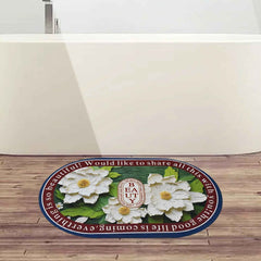 Absorbent Bath Mat – Quick-Dry Anti-Slip Floral Design | Mist & Relax