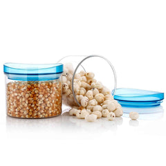 Airtight Kitchen Jar Set – Unbreakable Storage (2 Pcs) | Velvet Wheels