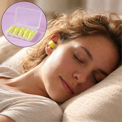 Foam Ear Plugs – Soft Noise Reduction with Storage Case (5 Pairs)