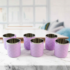 Stainless Steel Tea Cup Set – Elegant 200 ml Double Wall Design