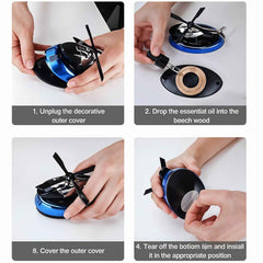 Solar Helicopter Car Air Freshener – Eco-Friendly Rotating Diffuser