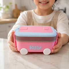 Kids Car Shape Lunch Box with Wheels Ð Fun and Leakproof Design
