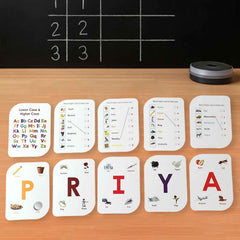 Alphabet Flash Cards Set – 32 Durable Early Learning Cards