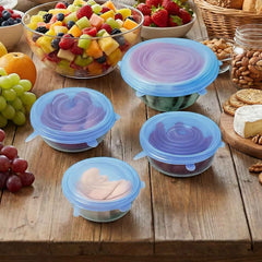 Silicone Stretch Lids – 4 Piece Reusable Food Covers