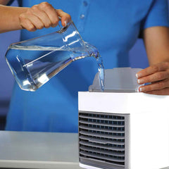 Office Essentials Combo Set – Mini Air Cooler & Water Bottles