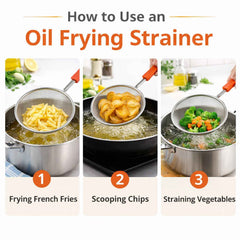 Medium Fine Mesh Kitchen Strainer – Versatile & Durable