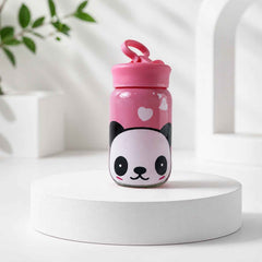 Glass Drinking Bottle Ð Durable & Cute Cartoon Design
