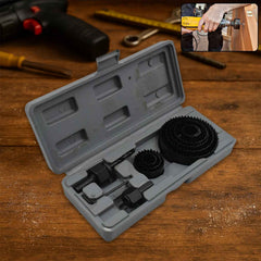 Hole Saw Kit 19-64mm – Carbon Steel Wood Drilling | BoltForce