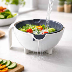 2-in-1 Vegetable Washing Bowl Ð Effortless Rinsing & Draining