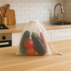 Mesh Storage Bag – Transparent, Reusable & Eco-Friendly