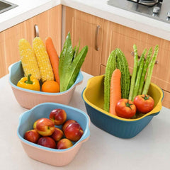 Plastic Washing Bowl – Drainer & Strainer Basket | Vastate