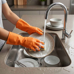 Waterproof Rubber Gloves Ð Reusable Kitchen & Household Protection
