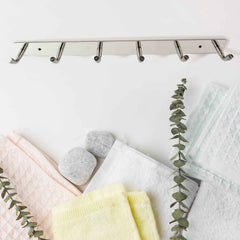 Stainless Steel Coat Rack 6-Hook – Durable & Rust-Resistant