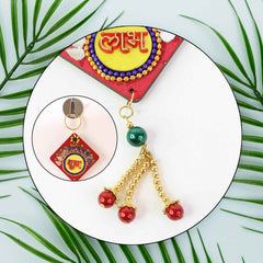 Traditional Labh Shubh Wall Hanging – Auspicious Festive Door Décor