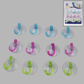 Transparent Suction Hooks – Strong Vacuum Sucker (12 Pc) | Indo Glow
