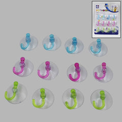Transparent Suction Hooks – Strong Vacuum Sucker (12 Pc) | Indo Glow